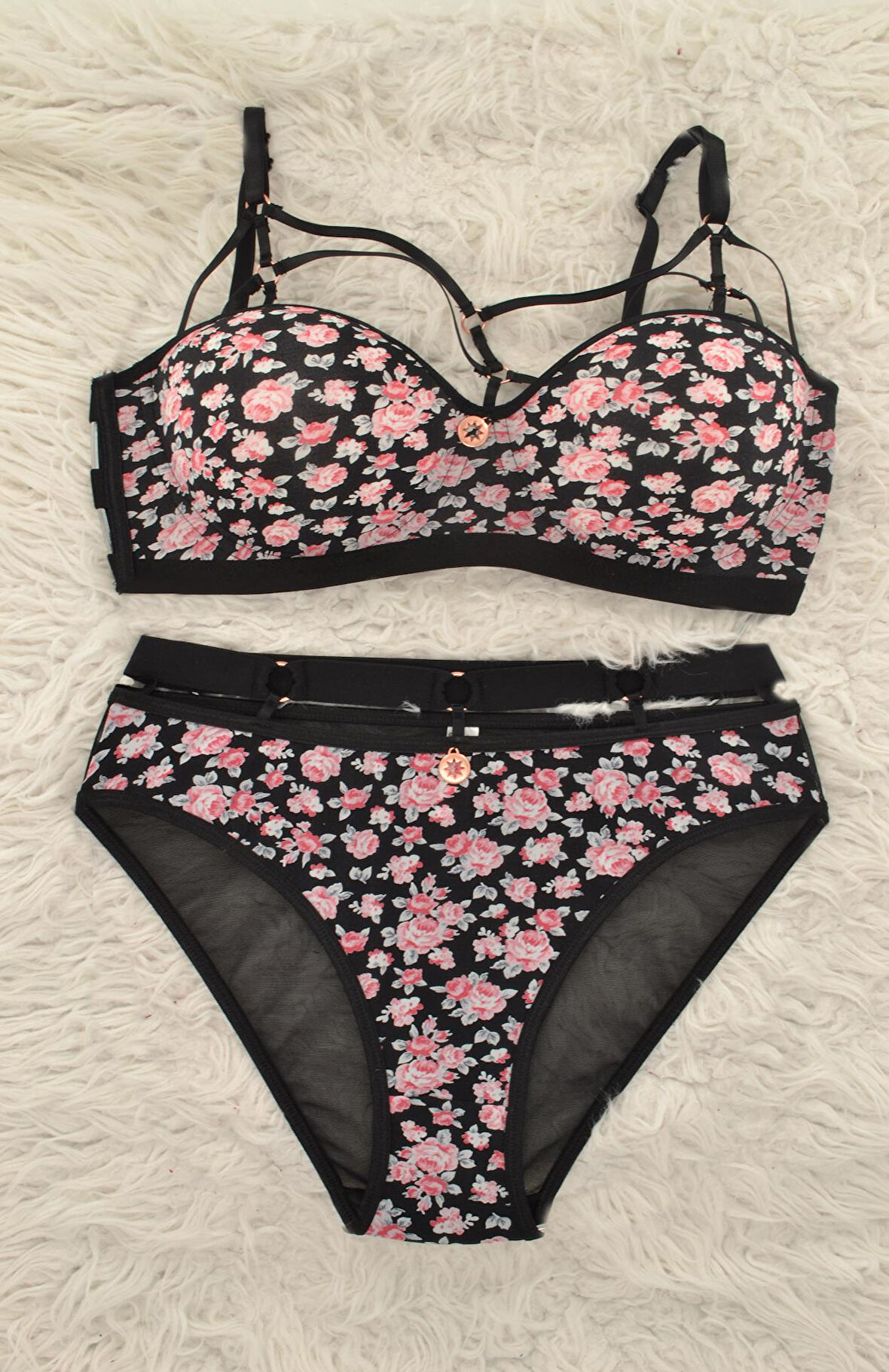 Le Jardin 5045-B Desteksiz-Balenli Basic Cup Sütyen