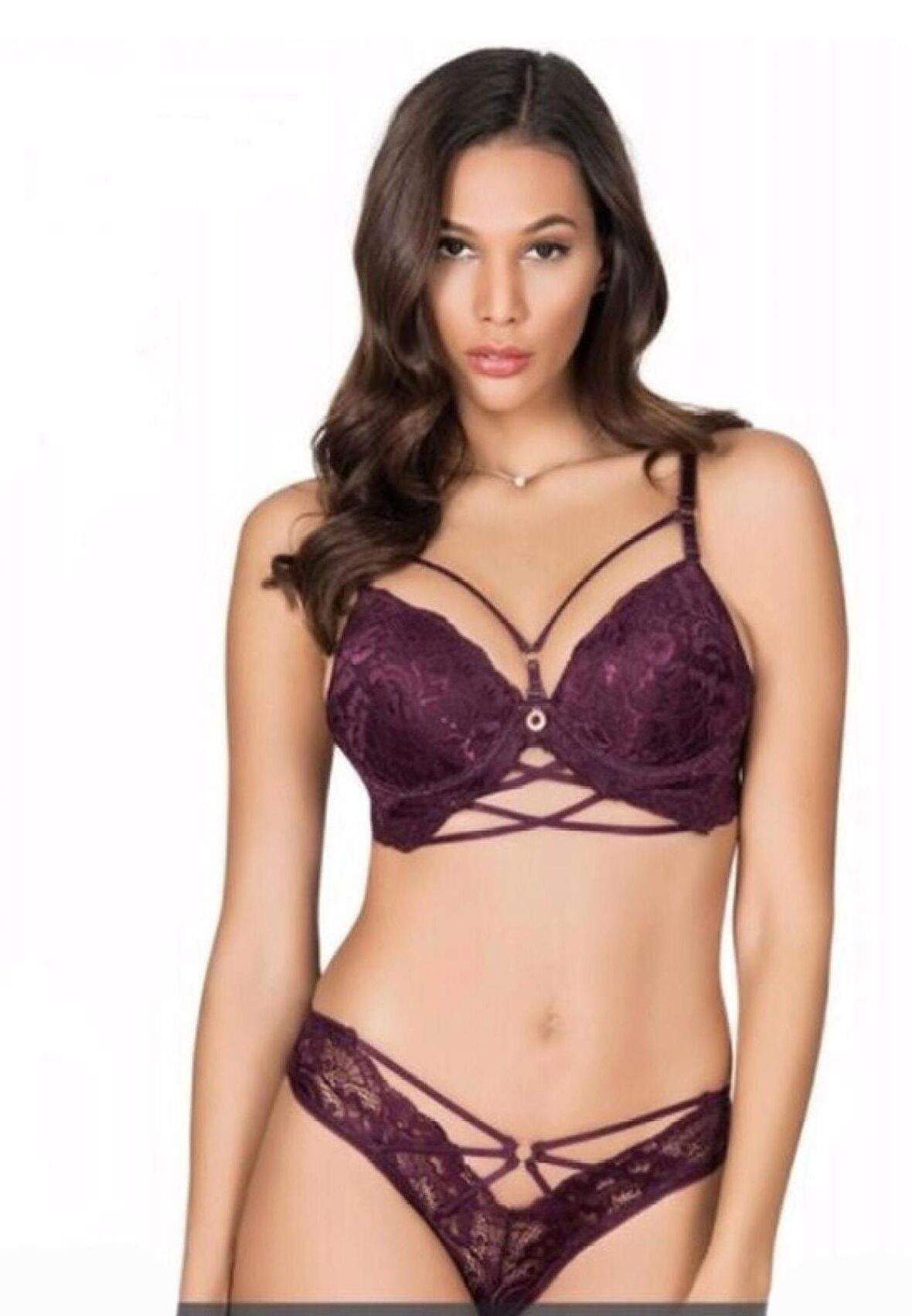 Le Jardin 5025-B Destekli-Balenli Biye Şeritli Silikonlu Sütyen Takımı