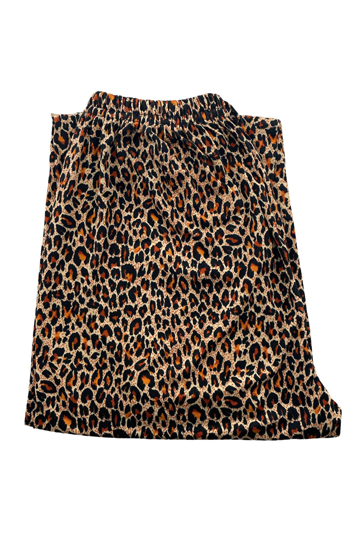 Kadın Bej Leopar Desenli Pijama Altı Milan -3010