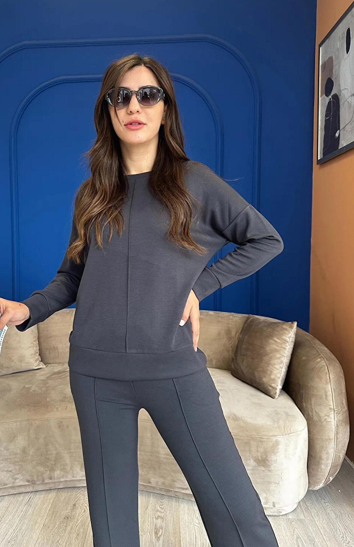 Kadın Vogsıgn Modal Çımalı Eşofman Takımı - 376