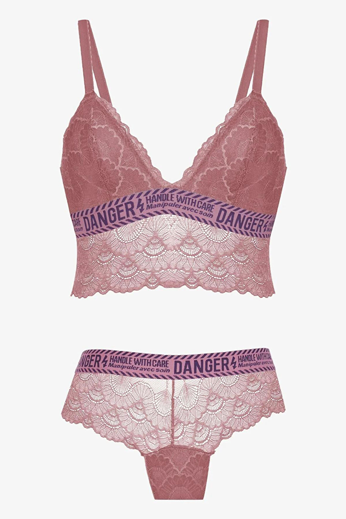 Koza Danger Yazılı Süngerli Bralet Takım - 80227