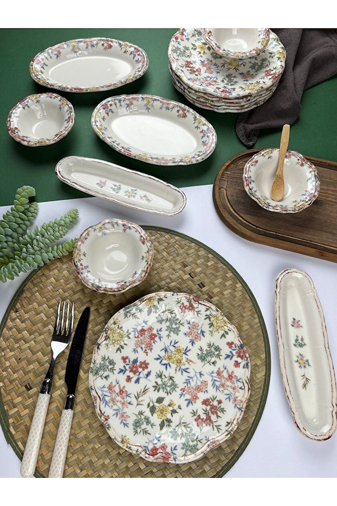 Fulya Mira Kahvaltı Takımı 6 Kişilik 14 Parça FLY14KAHPRS1060