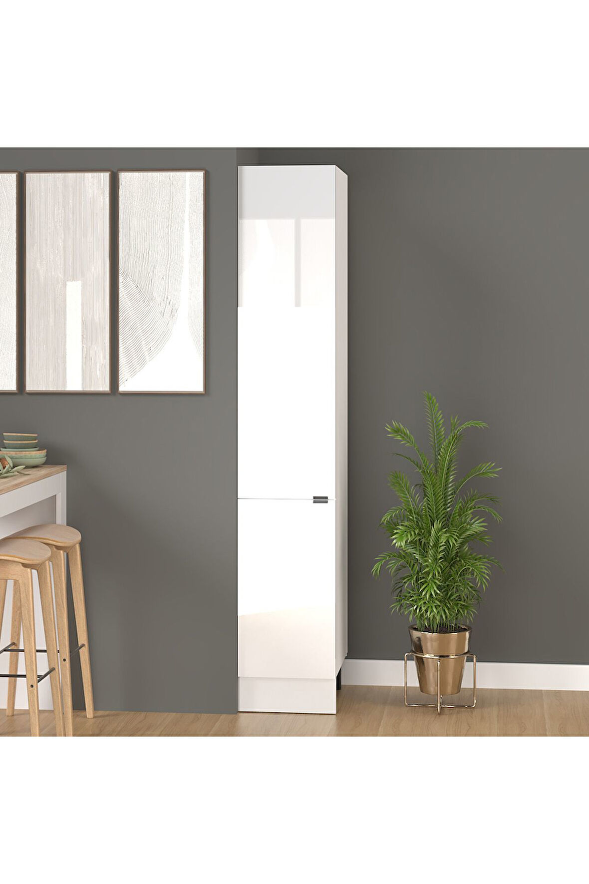 Fly Mobilya 40 CM EFİL BOY DOLABI (MDF)