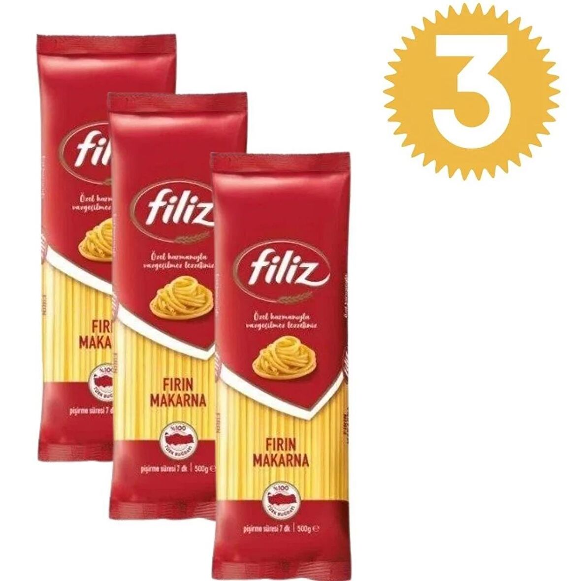 Filiz Fırın Makarna 500gr x3 adet 