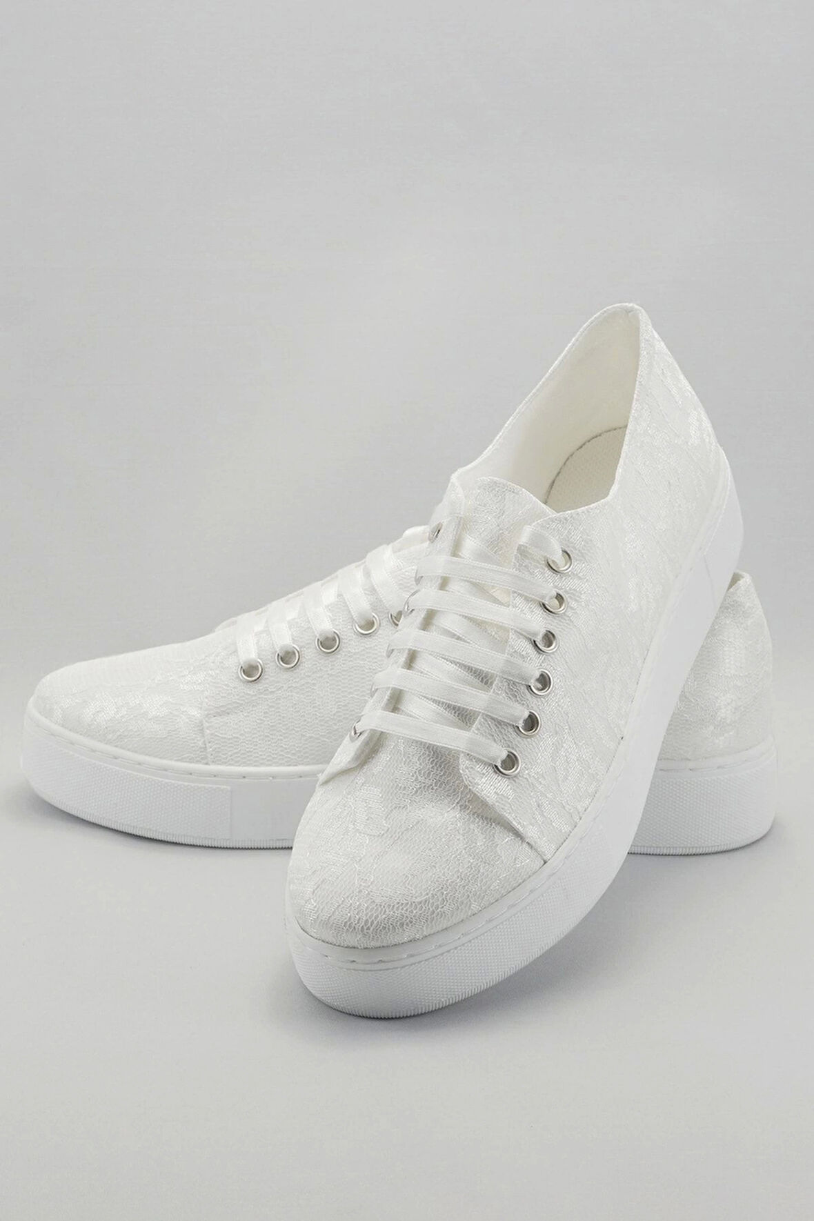 Kadın Moda Şık Beyaz Dolgu Topuklu Ayakkabı Topuklu Düğün Nişan Gece Abiye Ayakkabısı