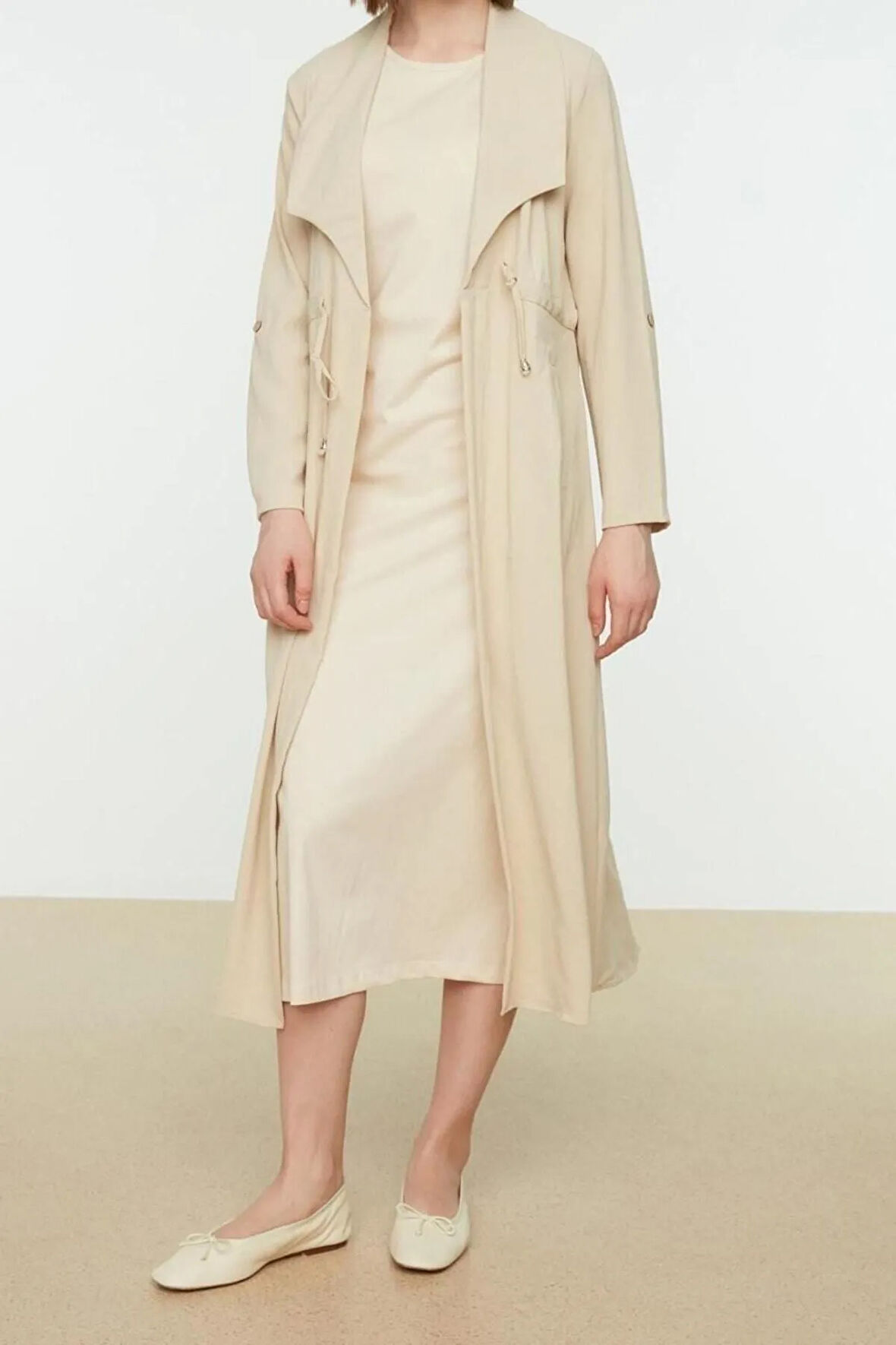 Yeni Regular Casual Günlük Süprem Örme Bisiklet Yaka Kolsuz Kol Basic Maxi Boy Tesettür Elbise