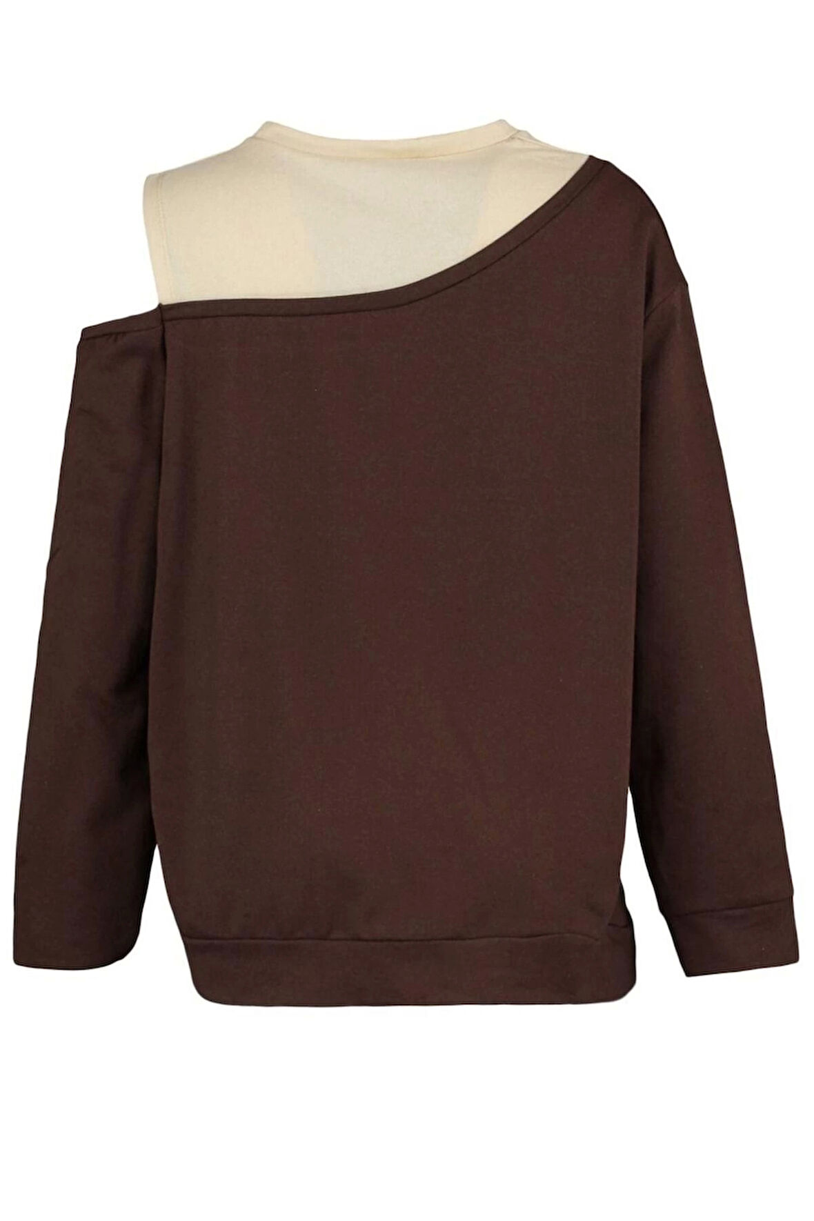 Kadın Büyük Beden Moda Regular Bisiklet Yaka Standart Kol Regular Omuz Detaylı İnce Örme Sweatshirt