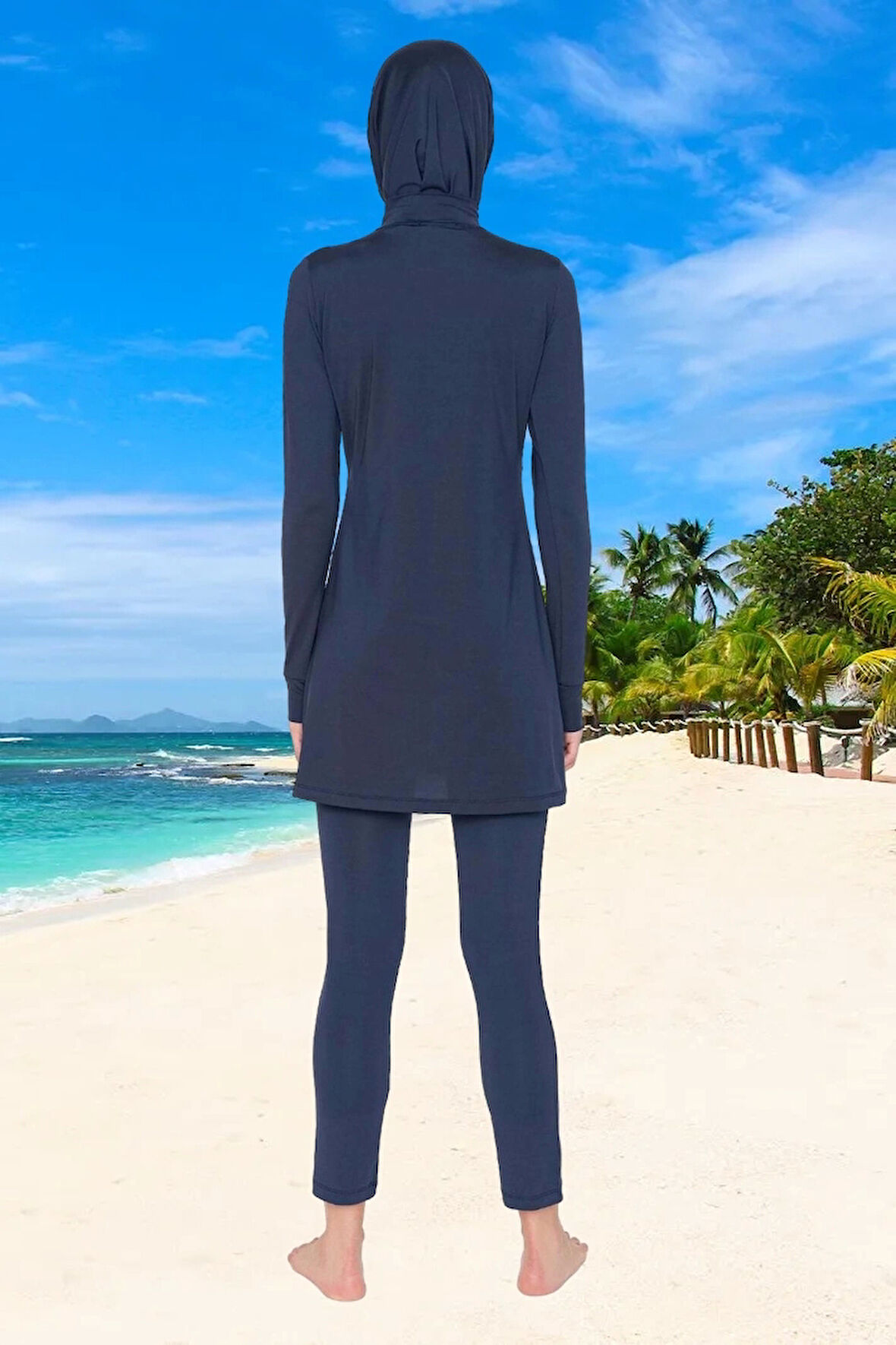 Modern Tesettür Plaj Giyim Yüksek Konfor Şık Detaylı Ve Havuz İçin Ergonomik Kesim