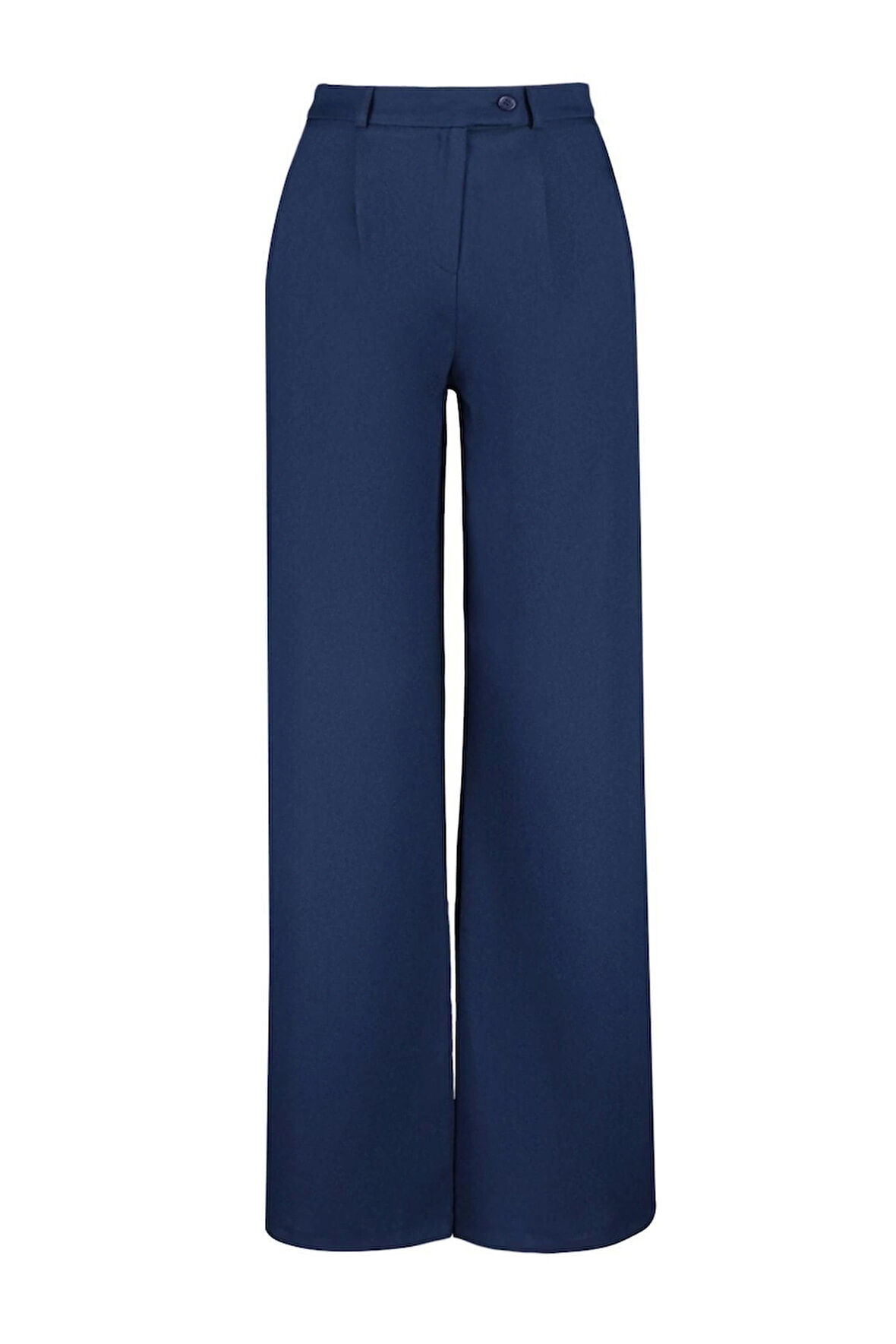 Kadın Yeni Moda Geniş Paça Uzun Boy Dokuma Düz Kesim Pantolon