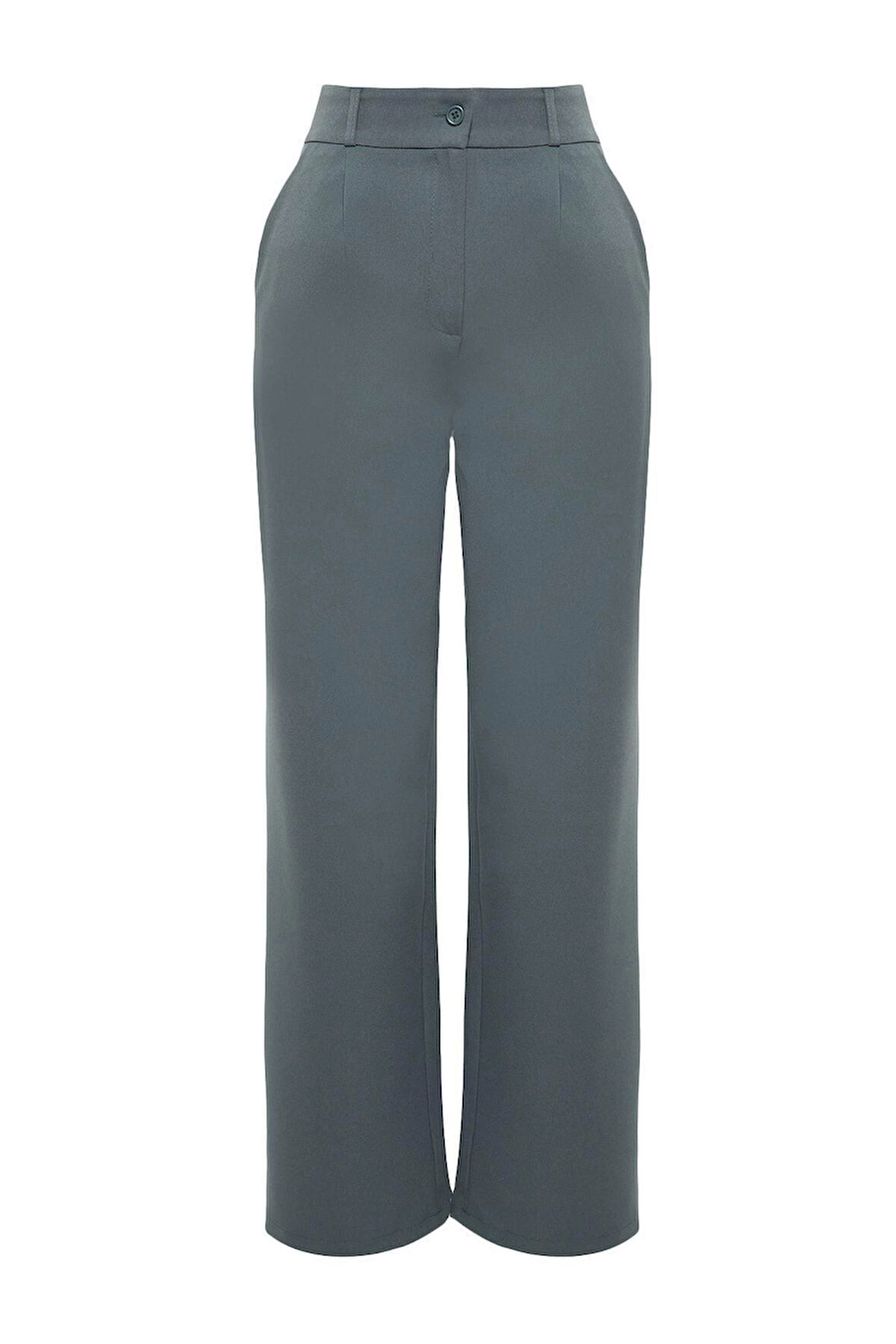 Kadın Yeni Moda Geniş Paça Uzun Boy Dokuma Yüksek Bel Wide Leg Geniş Paça Pilili Pantolon