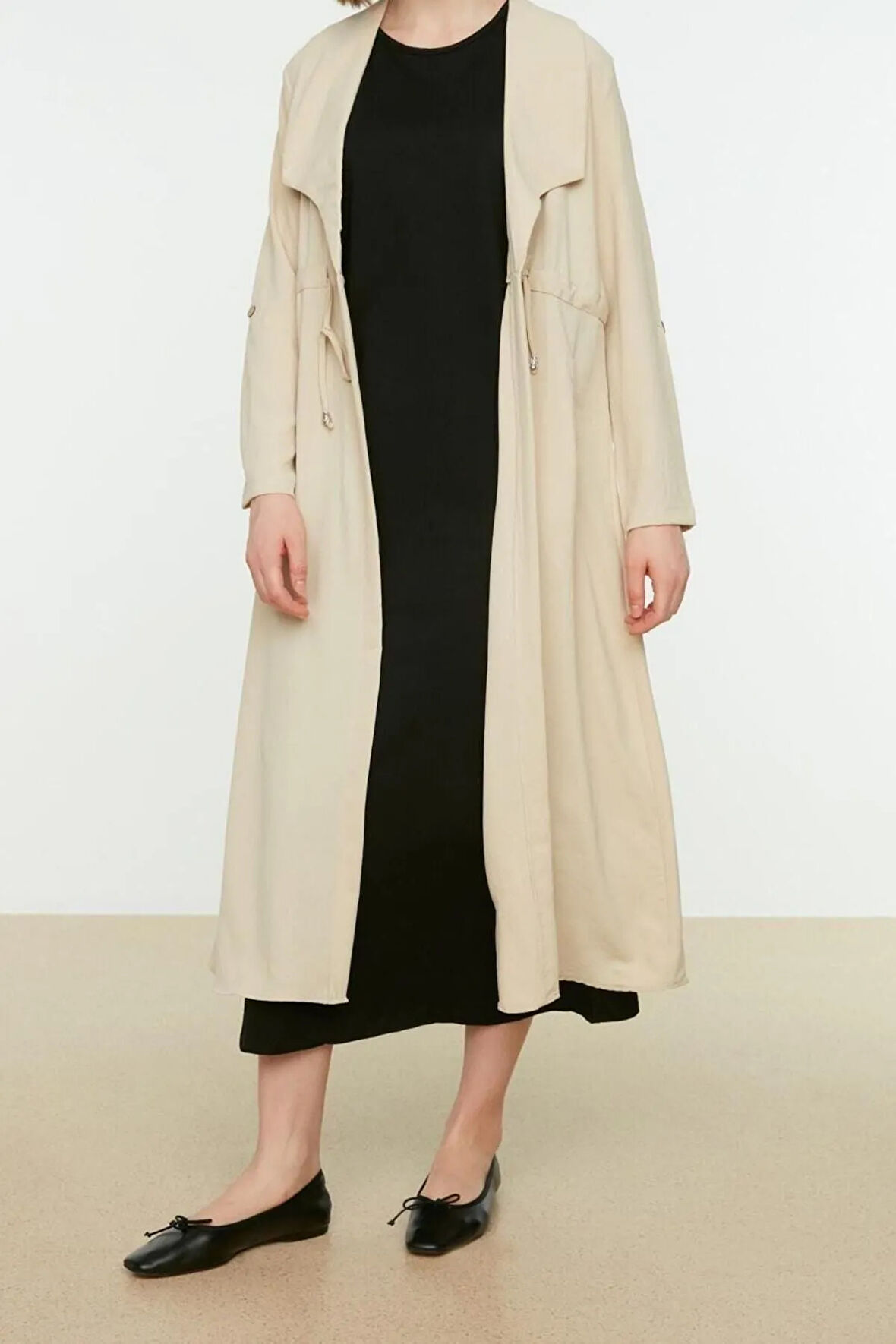 Yeni Regular Casual Günlük Süprem Örme Bisiklet Yaka Kolsuz Kol Basic Maxi Boy Tesettür Elbise