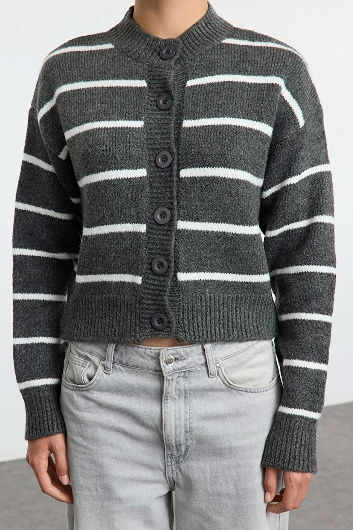 Kadın Moda Şık Regular Bisiklet Yaka Regular Yumuşak Dokulu 2li Paket Triko Hırka