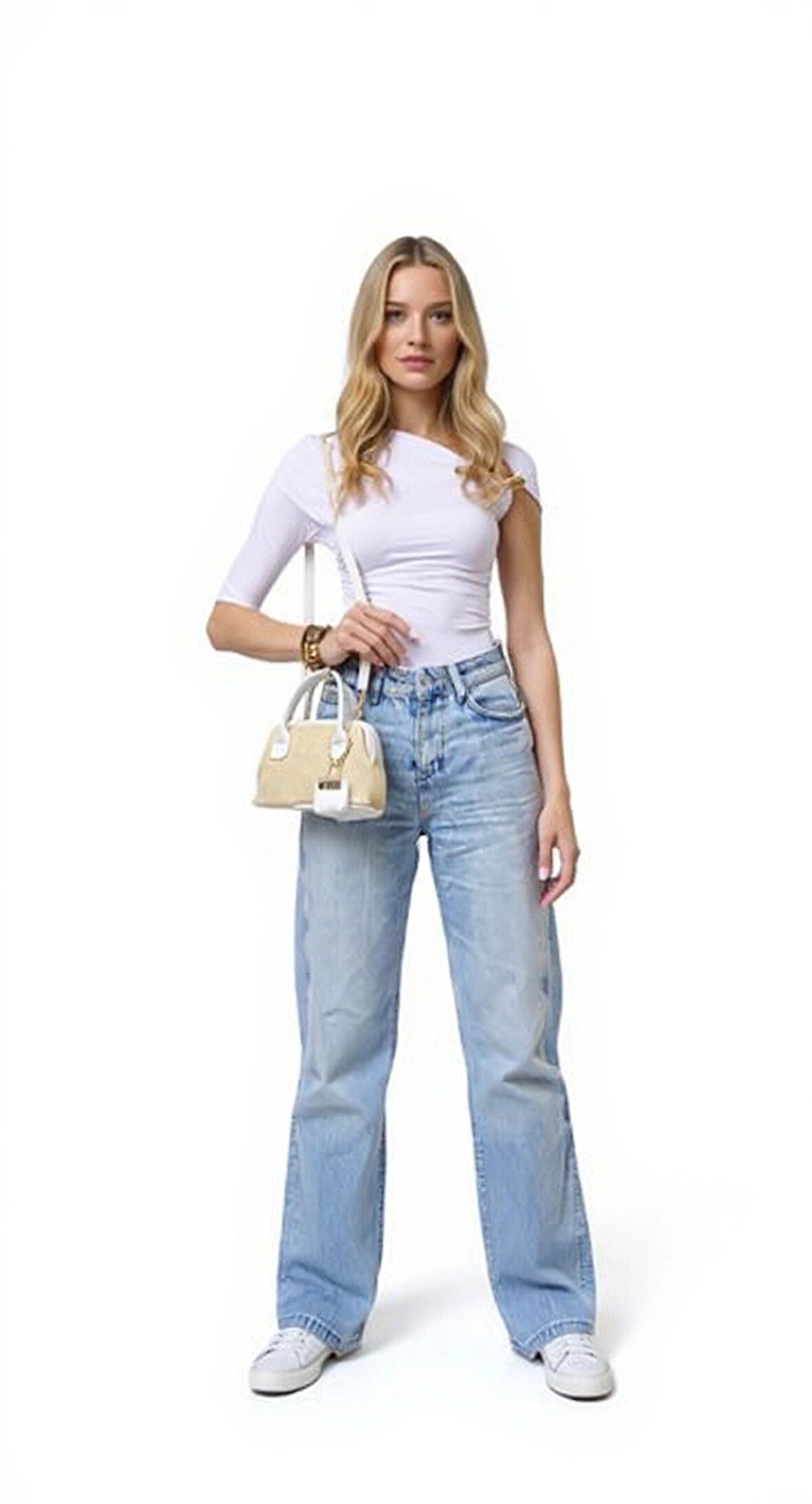 Kadın Mini El Çantası Hasır Dokuma Renk Ayarlanabilir Askılı Günlük Kullanım Modern Tasarım