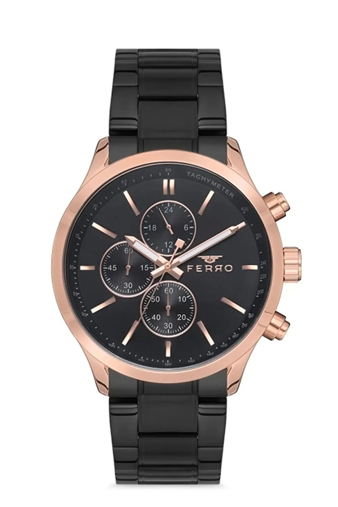 Siyah Çelik Kordon Erkek Kol Saati FM11031A-R