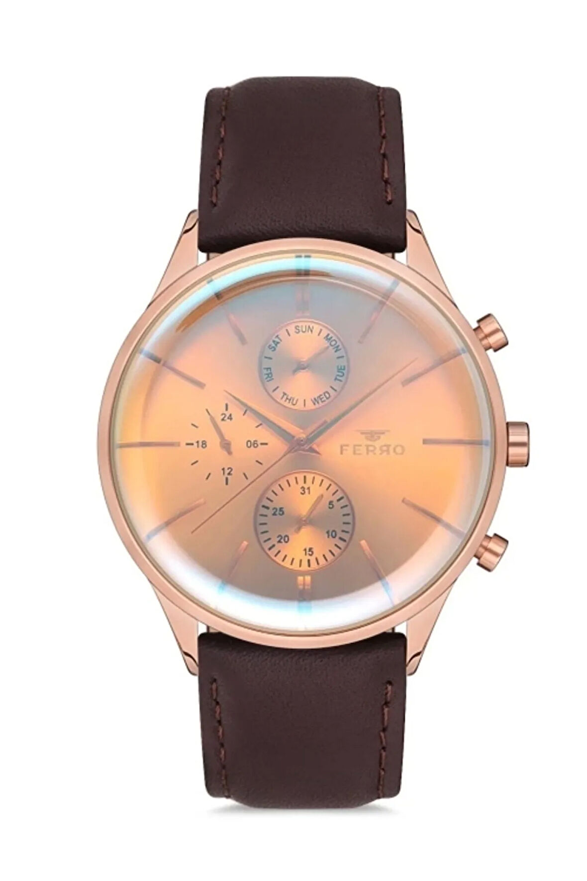 Kahverengi Deri Kordon Erkek Kol Saati FM11033B-S