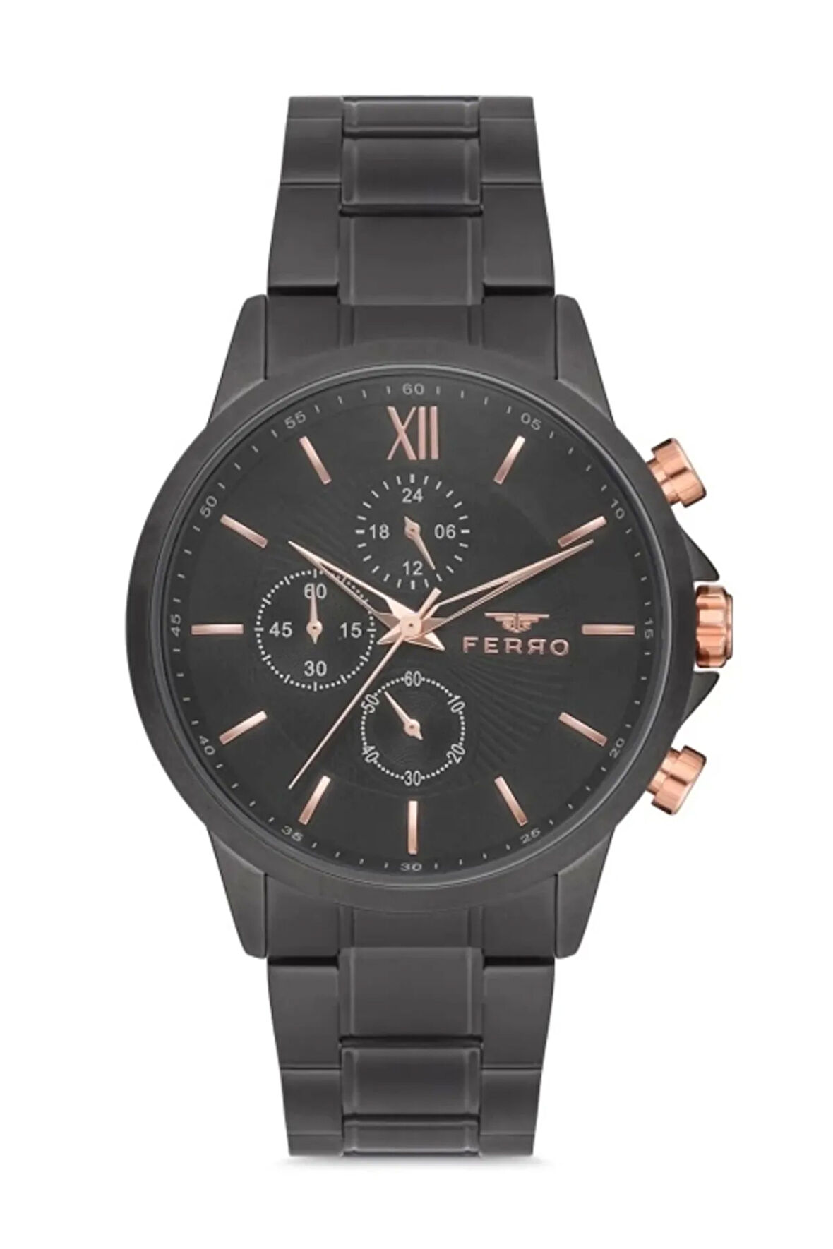 Siyah Çelik Kordon Erkek Kol Saati FM11051A-G7