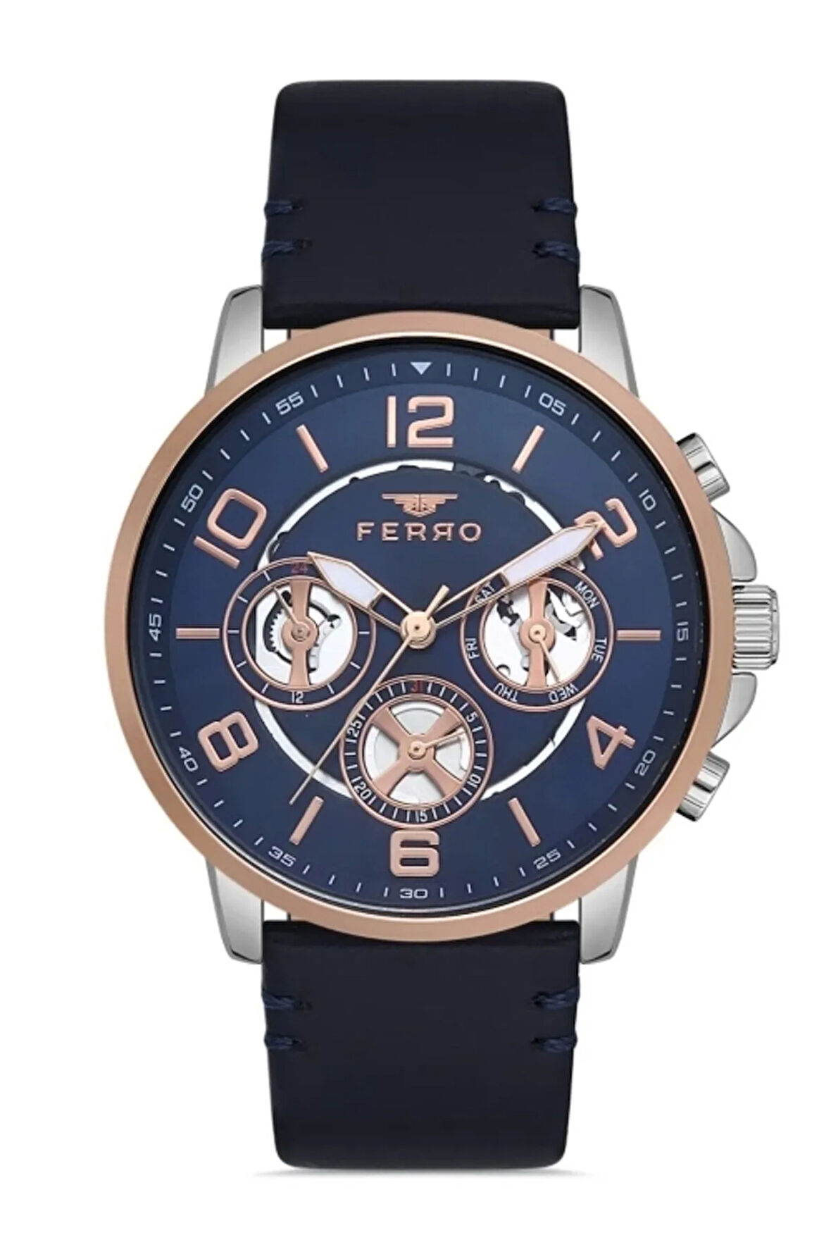 Lacivert Deri Kordon Erkek Kol Saati FM11146B-E3