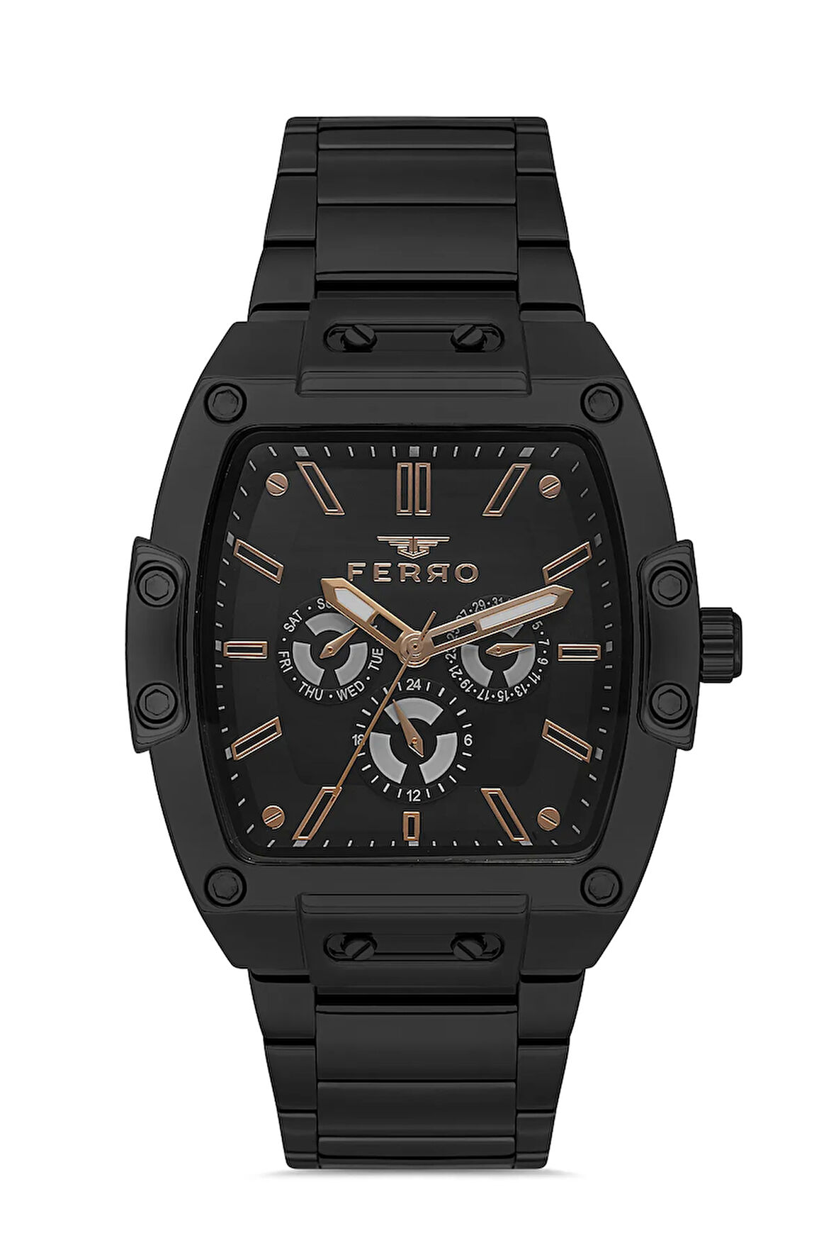 Siyah Çelik Kordon Erkek Kol Saati FM11437A-G