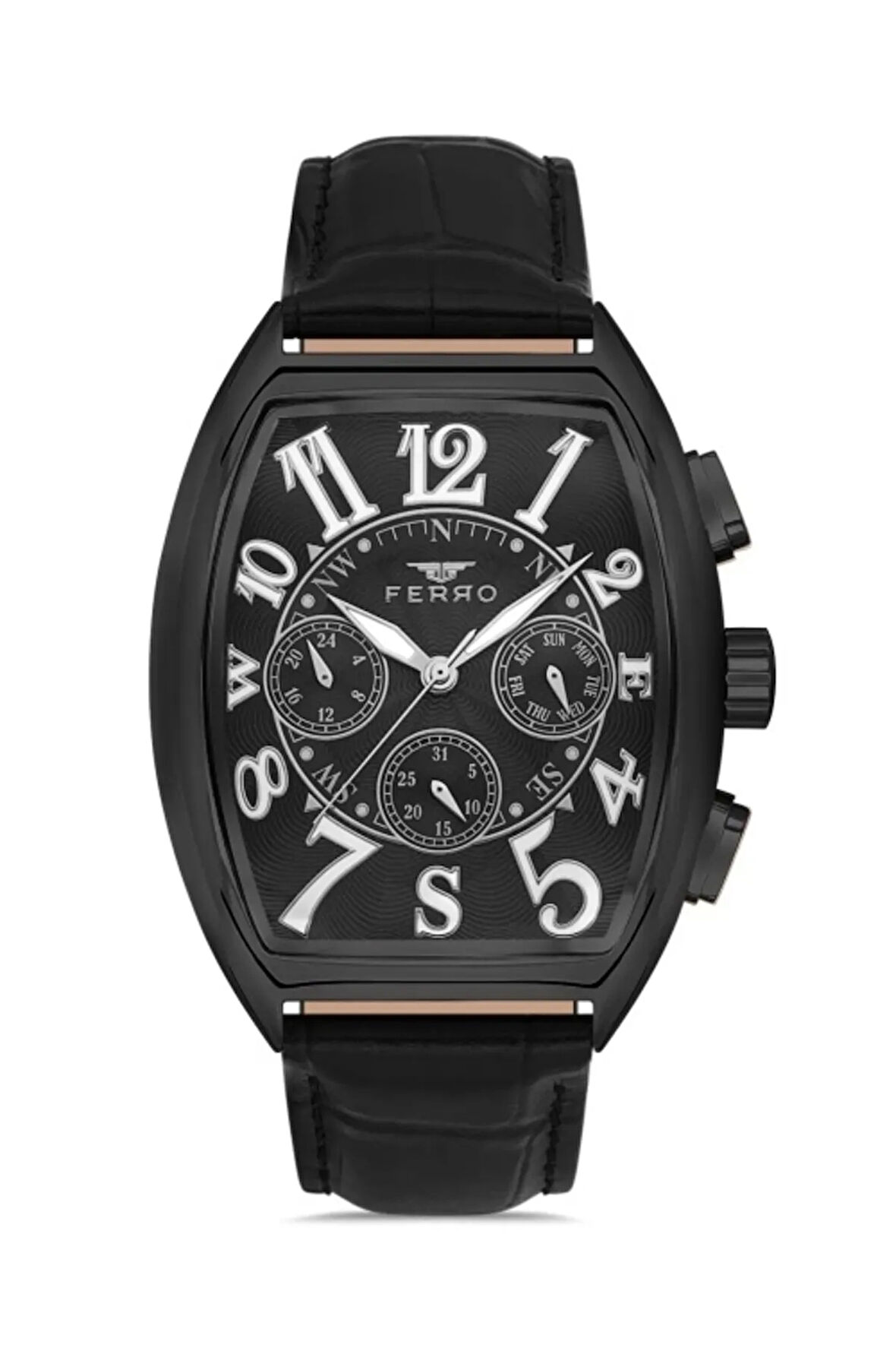 Siyah Deri Kordon Erkek Kol Saati FM11447B-J2