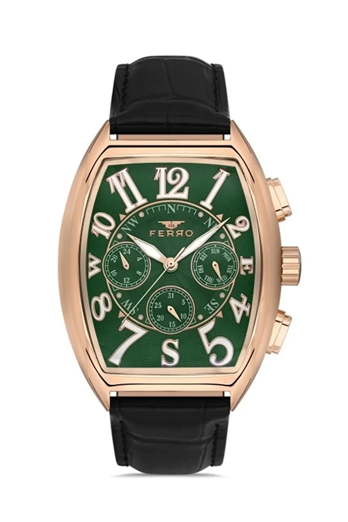 Siyah Deri Kordon Erkek Kol Saati FM11447B-R10