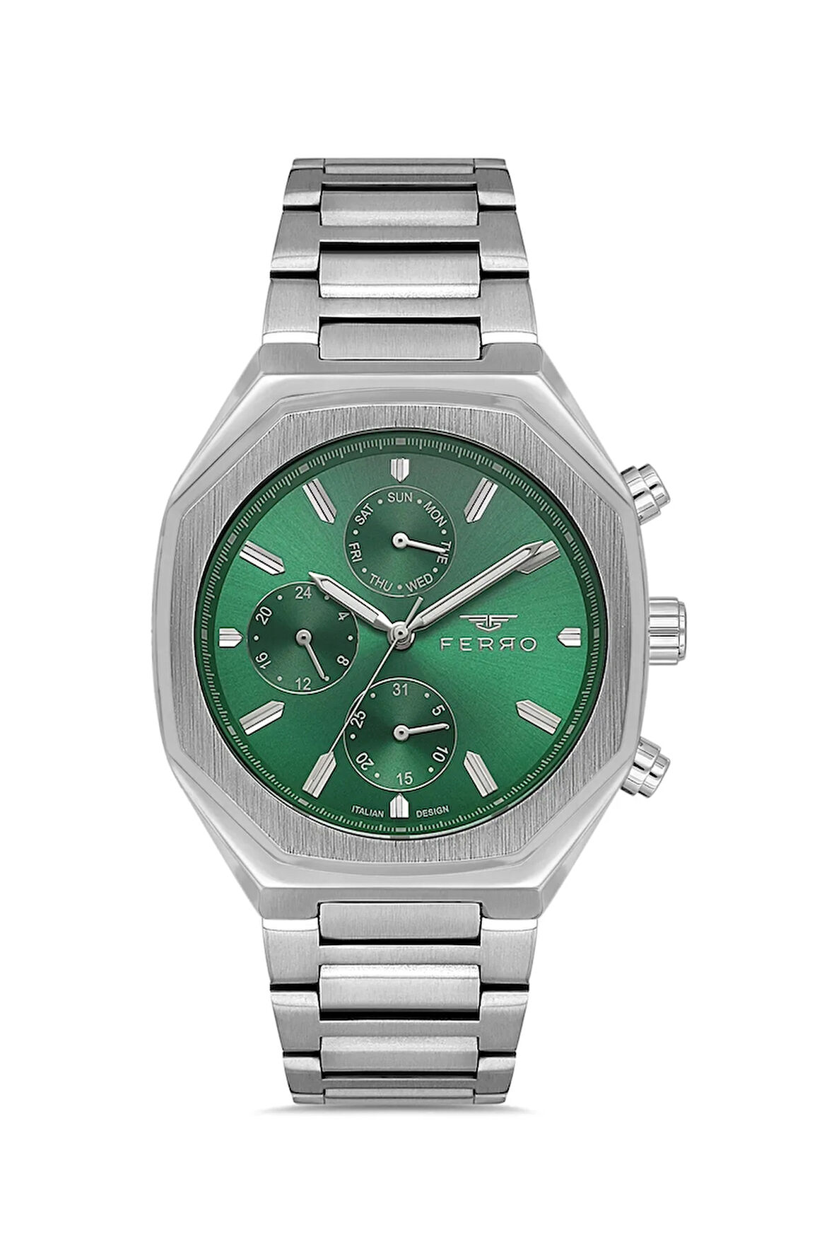 Gümüş Çelik Kordon Erkek Kol Saati FM11522AWT-A6