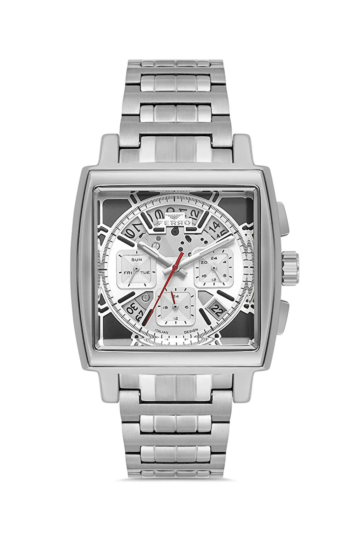 Gümüş Çelik Kordon Erkek Kordl Saata FM11553AWT-A