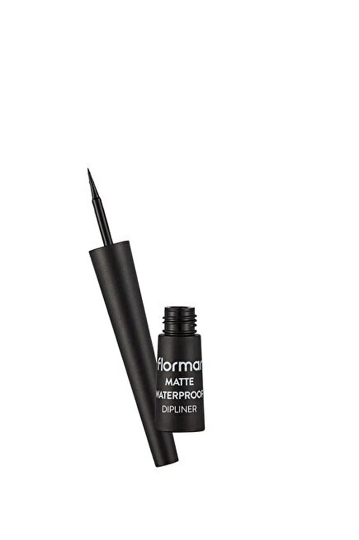 FLORMAR Suya Dayanıklı Likit Mat Dipliner (Yoğun Siyah) - Matte Waterproof Dipliner - 001