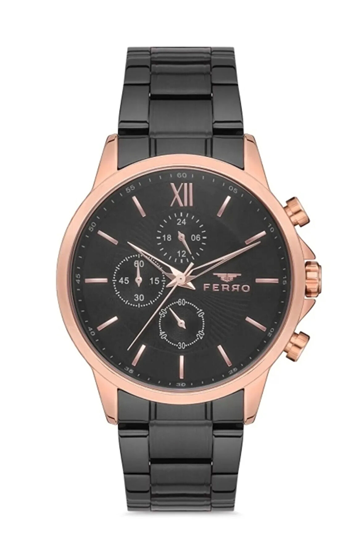 Siyah Çelik Kordon Erkek Kol Saati FM11051A-R