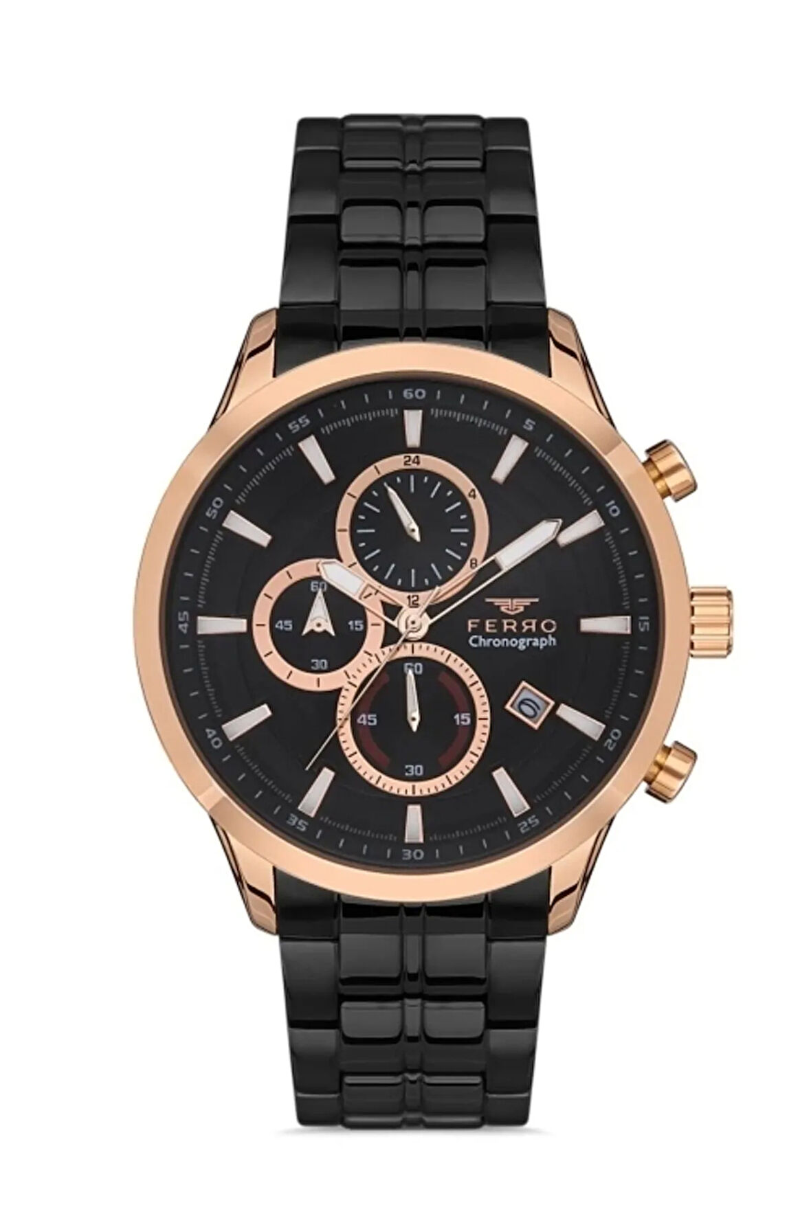 Siyah Çelik Kordon Erkek Kol Saati FM31277A-R