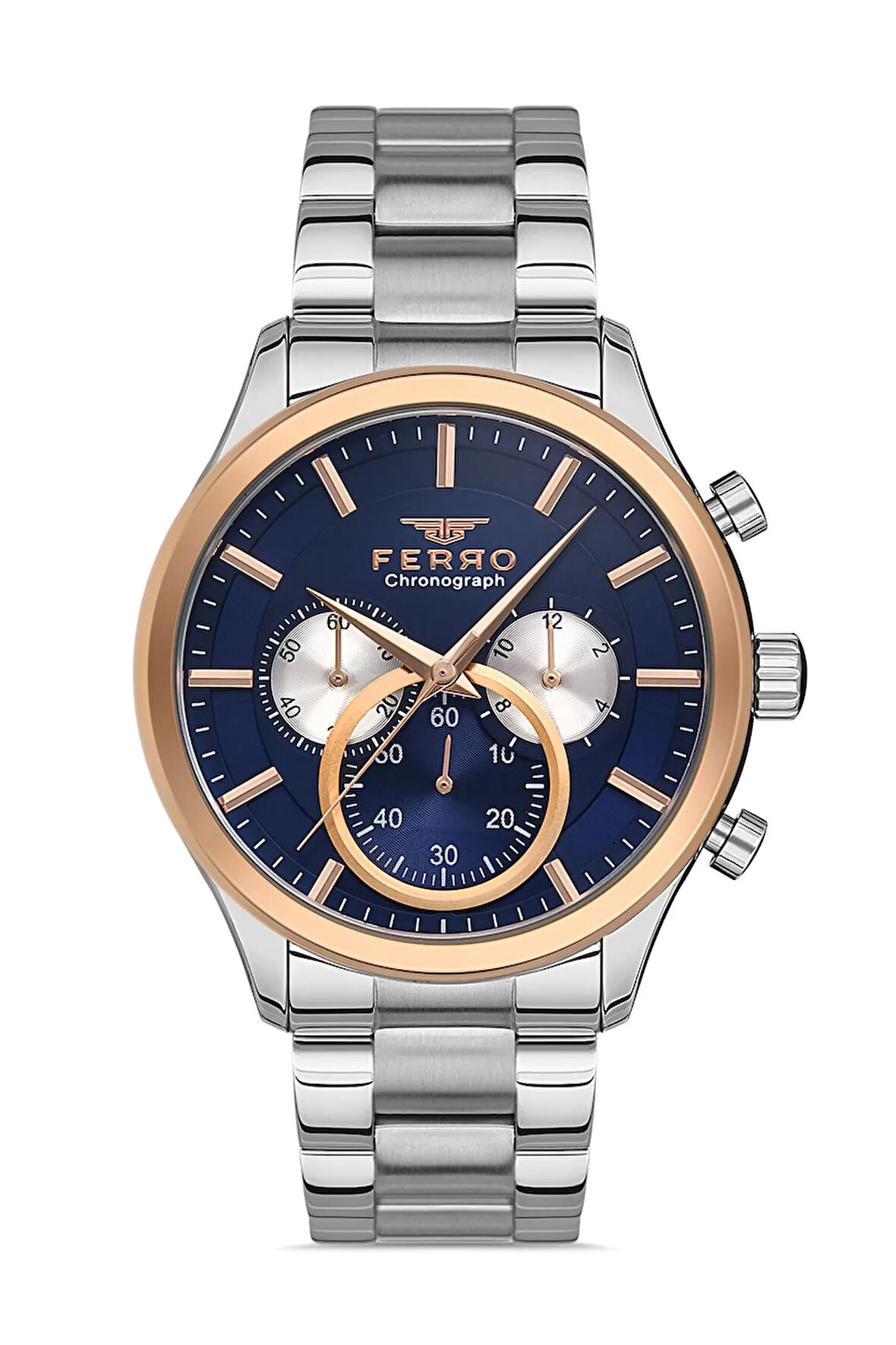 Gümüş Çelik Kordon Erkek Kol Saati Fm31309a-e3