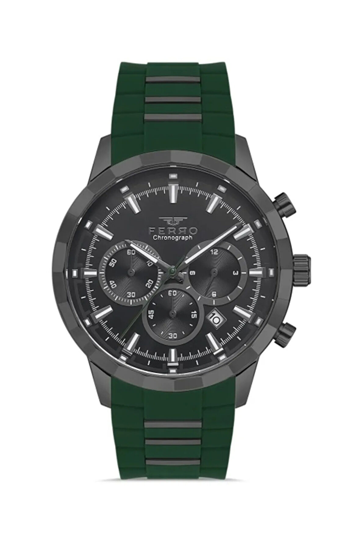 Yeşil Silikon Kordon Erkek Kol Saati FM31360D-ZJ2