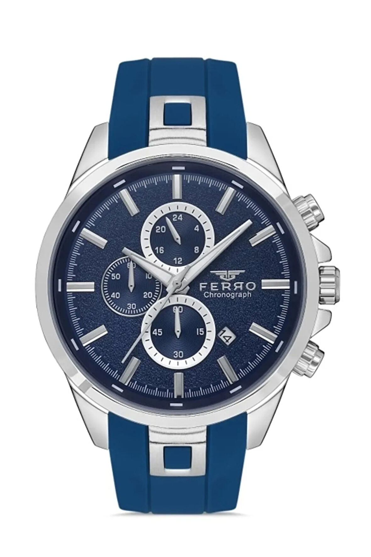 Lacivert Silikon Kordon Erkek Kol Saati FM31380D-L3