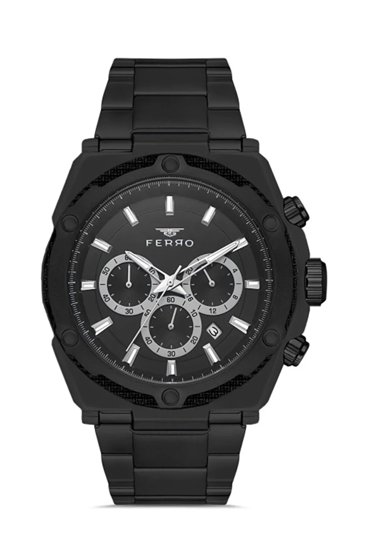 Siyah Çelik Kordon Erkek Kol Saati FM31397A-G