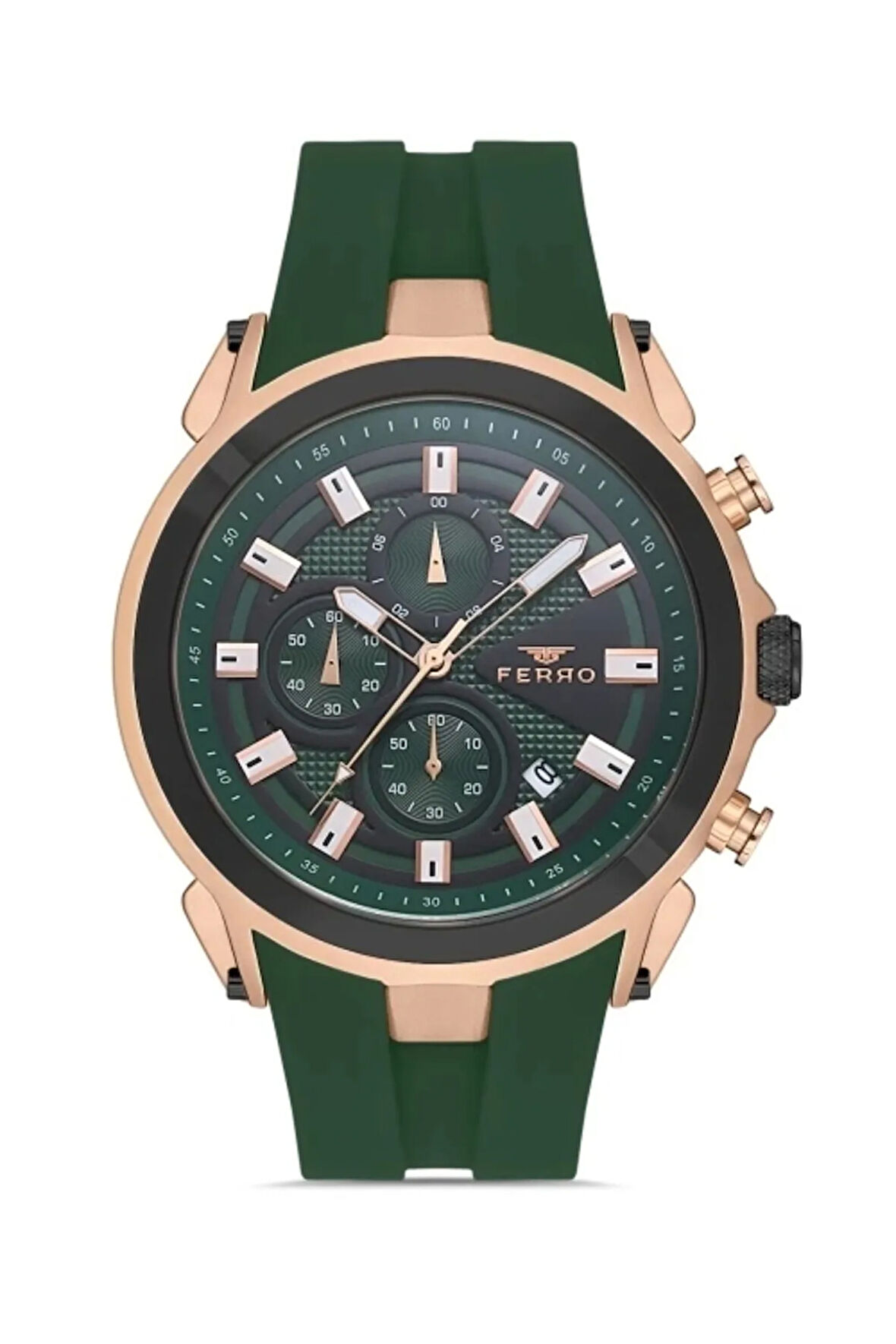 Yeşil Silikon Kordon Erkek Kol Saati FM31402D-ZQ6