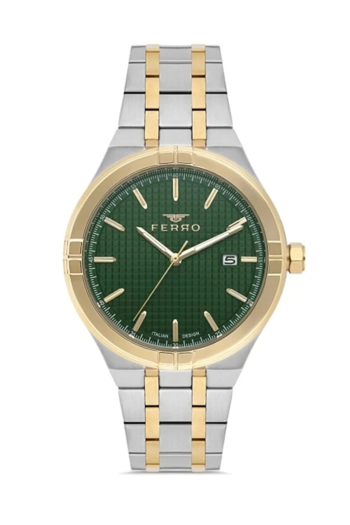 Sarı ve Gümüş Çelik Kordon Erkek Kol Saati FM40122A-D6