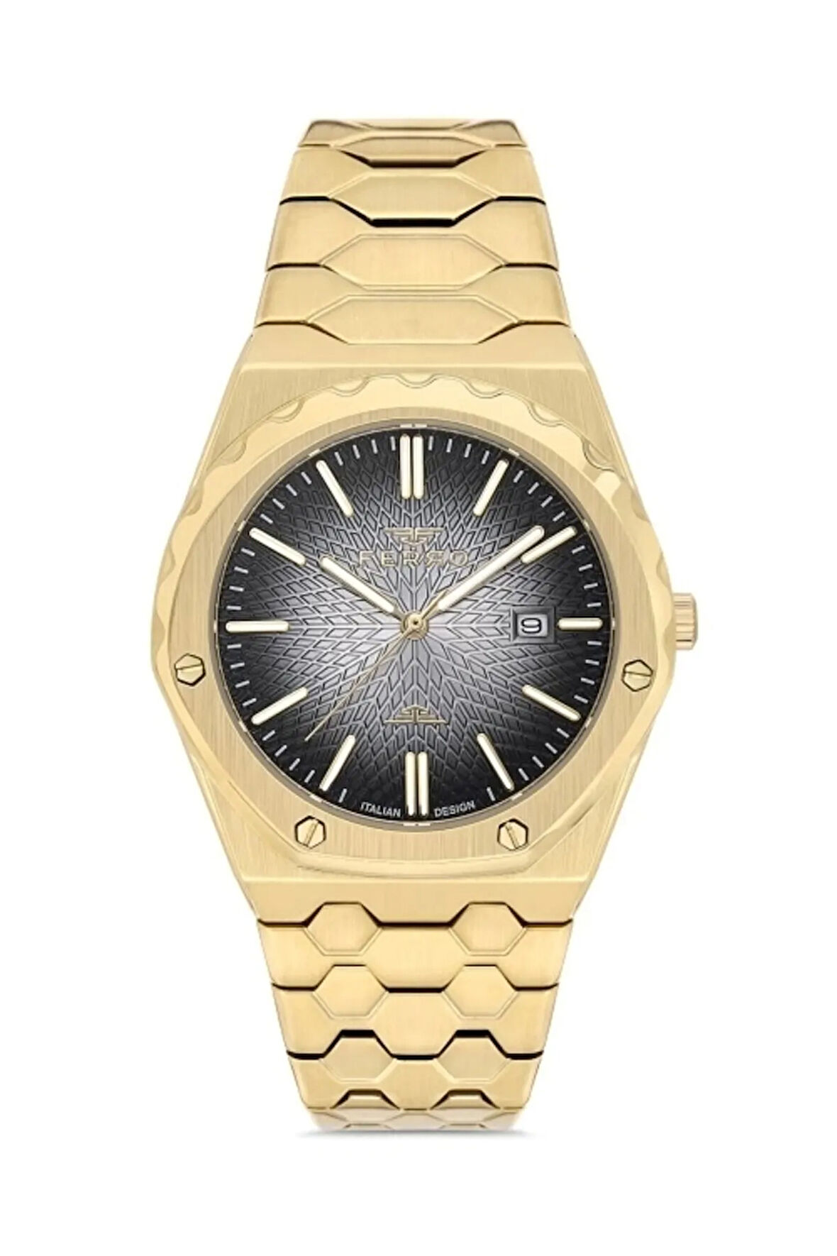 Sarı ve Gümüş Çelik Kordon Erkek Kol Saati FM40133A-D6