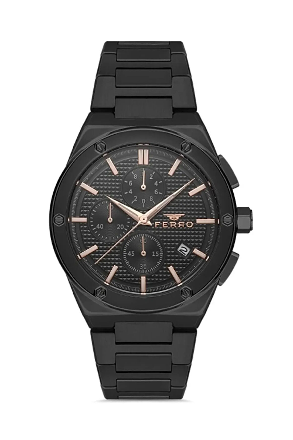 Siyah Çelik Kordon Erkek Kol Saati FM41102A-G