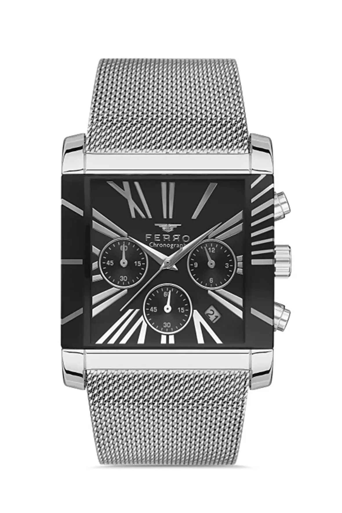 Gümüş Hasır Kordon Erkek Kol Saati FM41292C-A