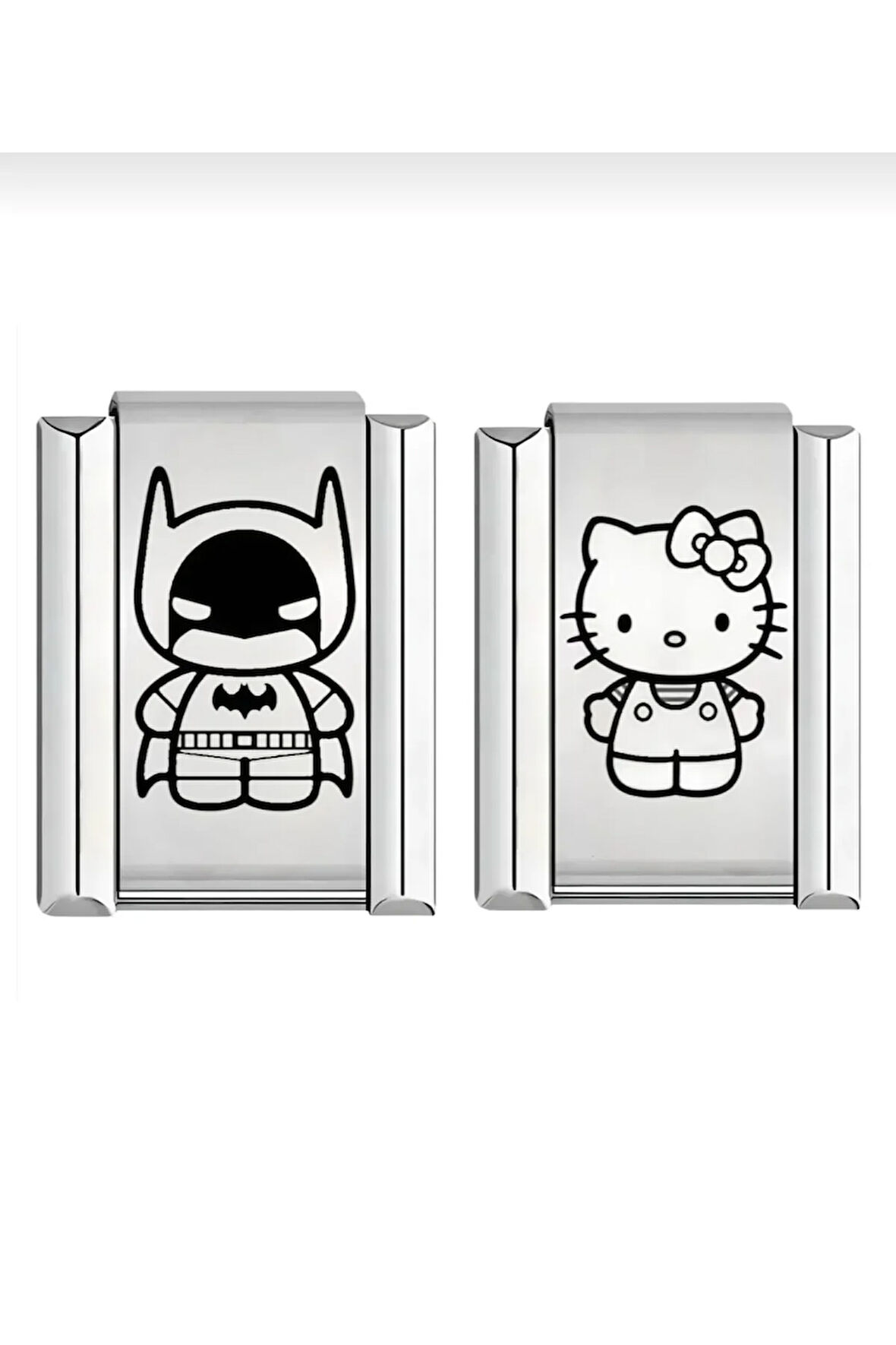 Hello kitty ve Batman İkili italyan charm 2 adet