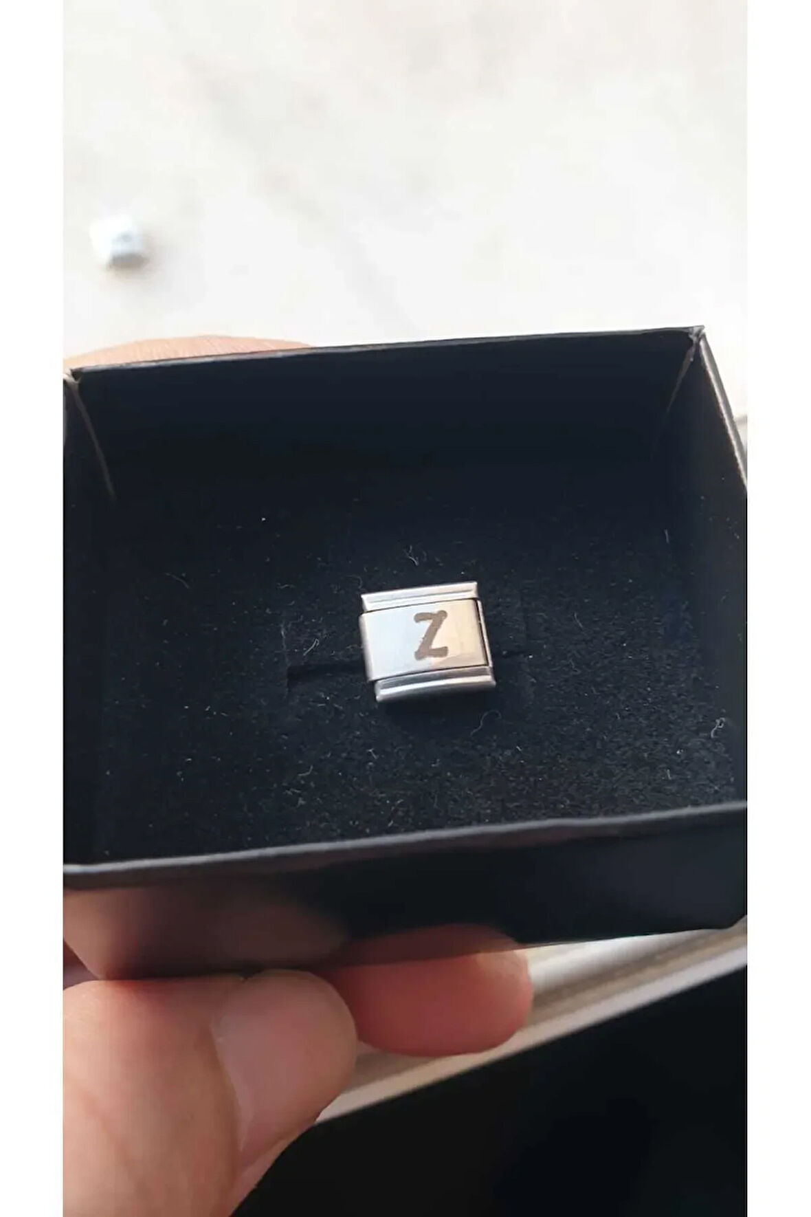 I?talyan Çeli?k Charm Nomi? Çeli?k Charm Z Harfi? I?si?m Tari?h Baş Harf Yazilir 9 Mm  Fmaccesori?es