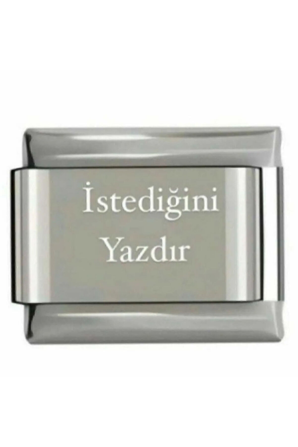 Nomimation Charm Isim Charm Gümüş Renk Baş Harf Charm Tarih Charm Isminizi Yazdırın Fmaccesories