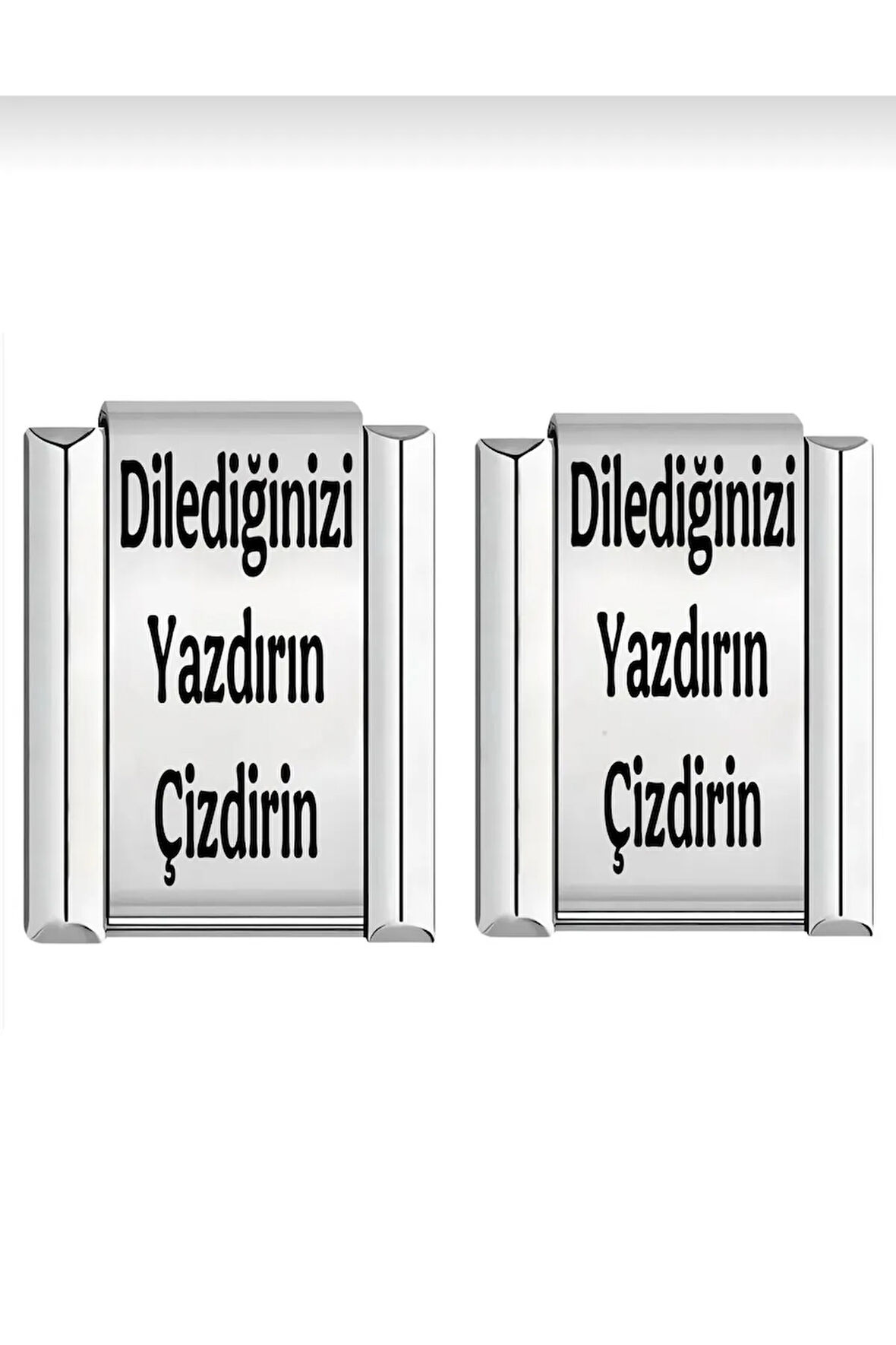 İtalyan Çelik Charm 2 Adet Istediğinizi Yazdırın (2 ADET) Satıcıya Sor Kısmından Bizlere Iletin