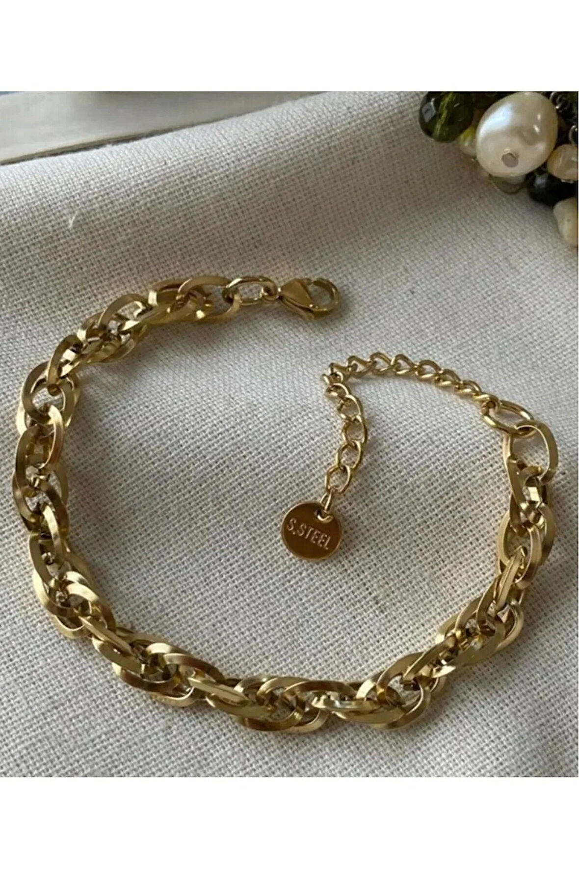 Çelik Gold Sarmal Bileklik FMACCESORİES