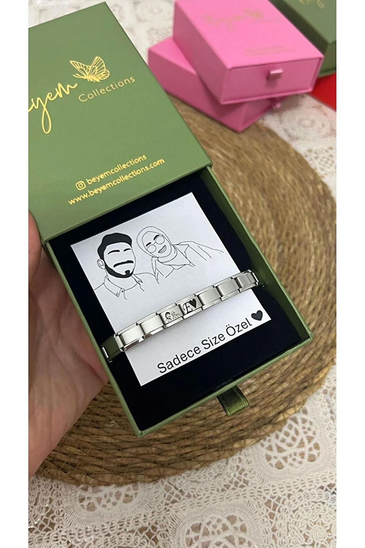 Kendin Çizdir Italyan Charm Kişiye Özelleştirilmiş Tekli Bileklik