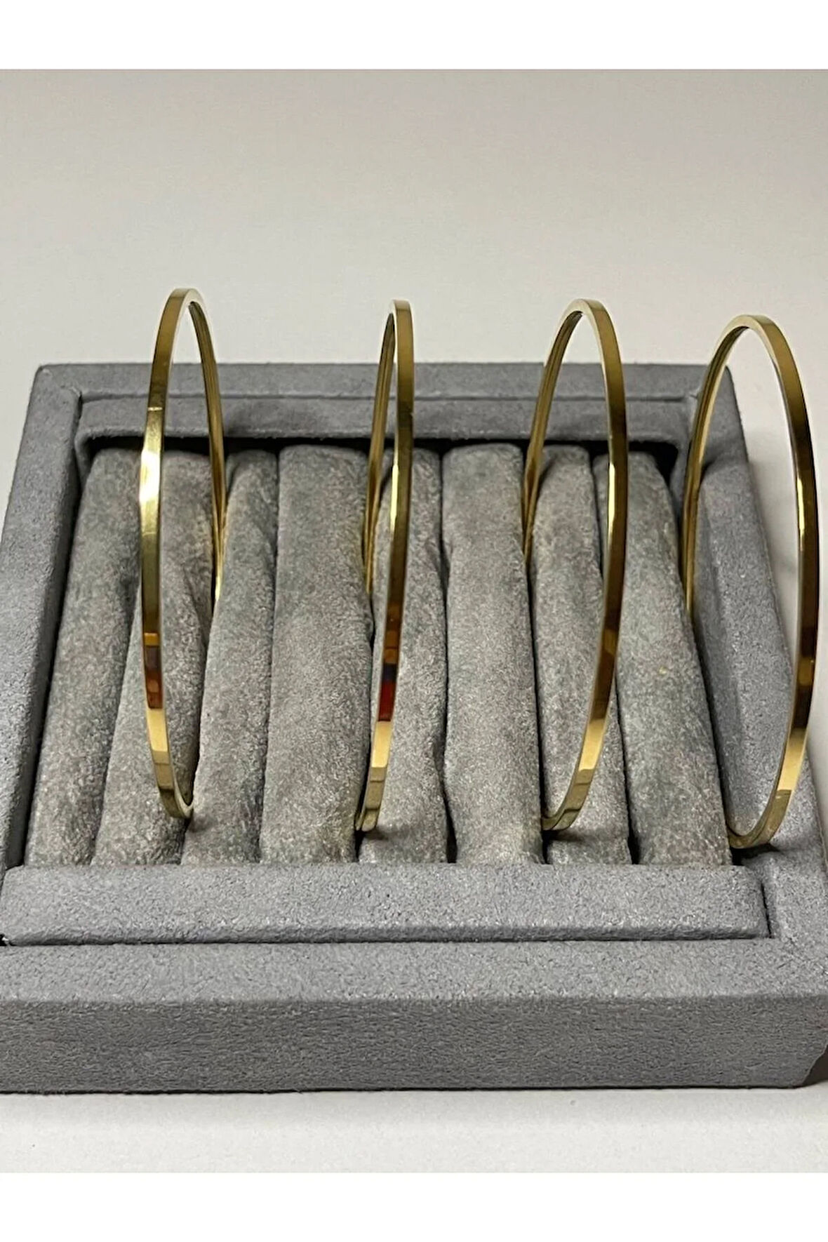 4'lü İnce Çelik Ajda Bilezik