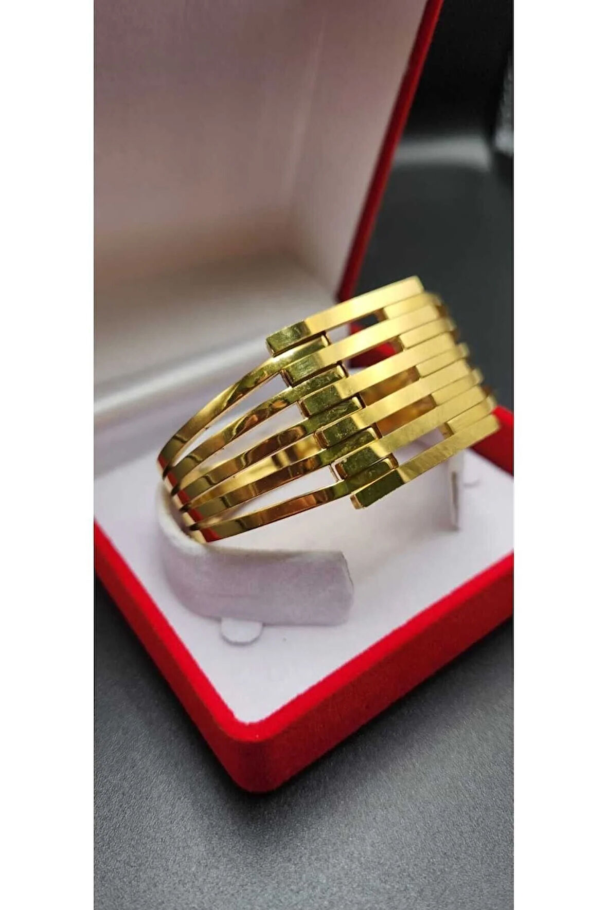 6'lı Kaburga Kelepçe - Gold