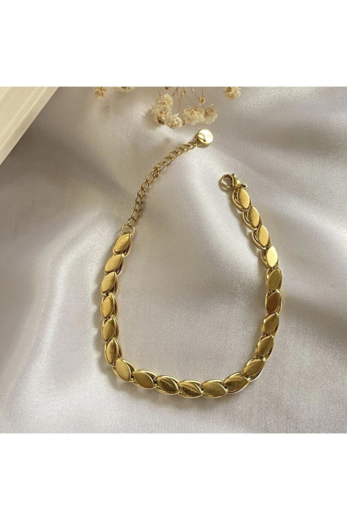 Çelik Arpa Gold Bileklik