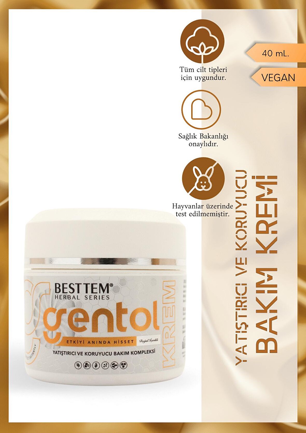 Gentol Bakım Kremi Genital Bölge Kullanımına Uygun Tahriş Karşıtı Yatıştırıcı Ve Onarıcı 40 ml