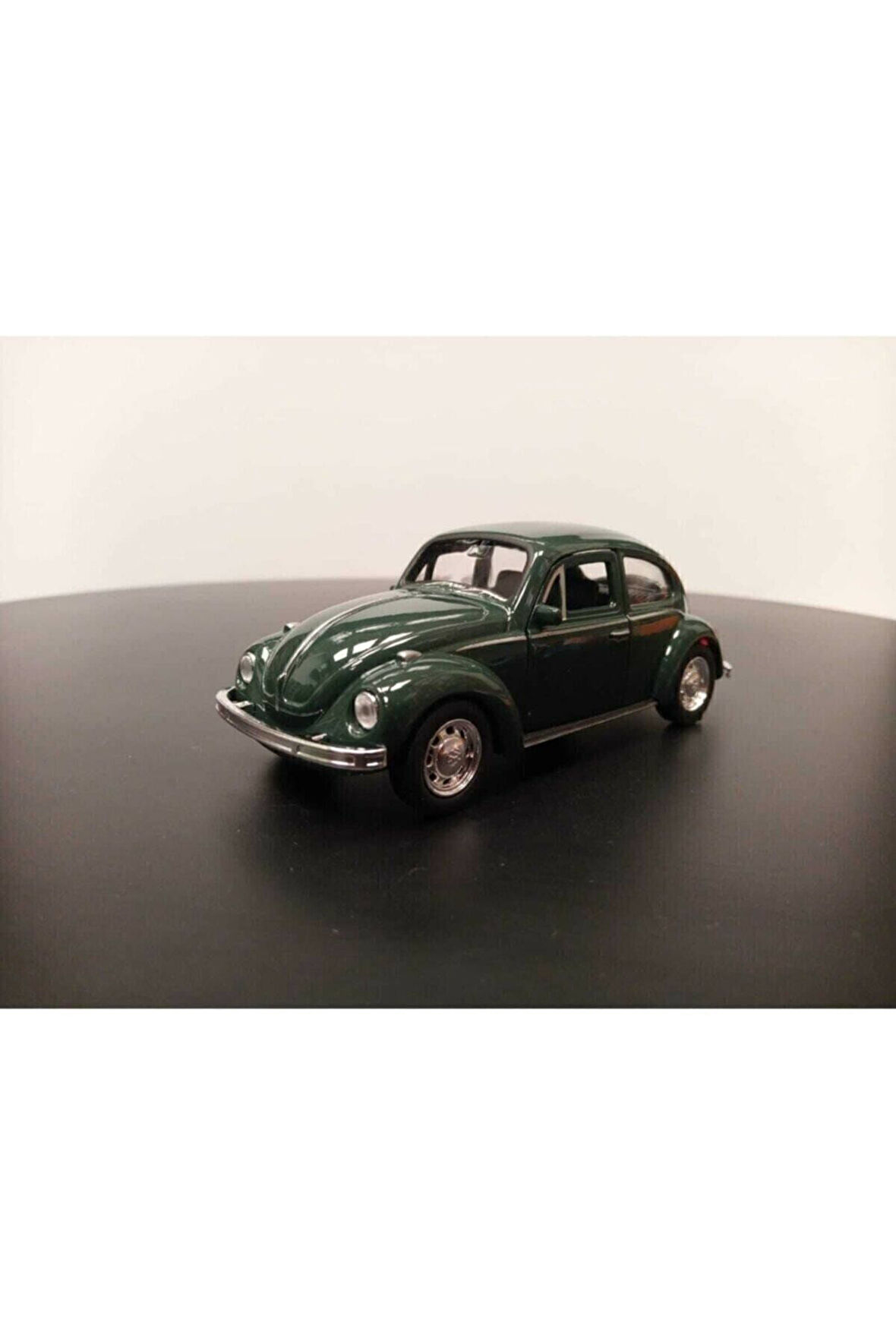 1:36 Volkswagen Beetle Vosvos Çek Bırak Model Araba (haki Yeşil)