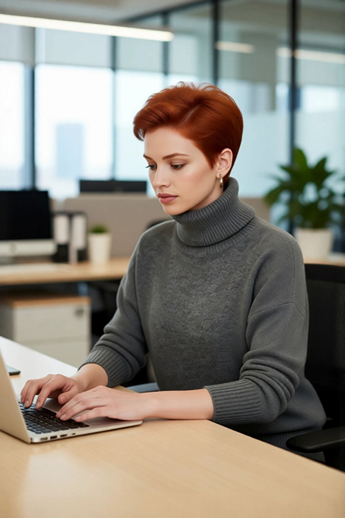 Kadın Rahat Oversize Balıkçı Yaka Triko Kazak Soğuk Havalar İçin Şık Ve Modern Kombinler Kaliteli